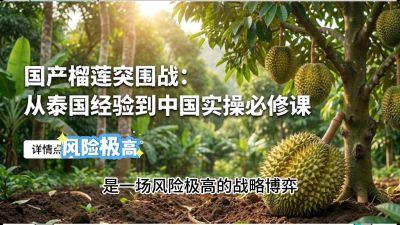 第一节：榴莲突围战：选址决策指南，告别赌运气，用硬指标圈定&ldquo;优生，课程：《国产榴莲突围战：从泰国经验到中国实操的8堂必修课（高阶实战版）》