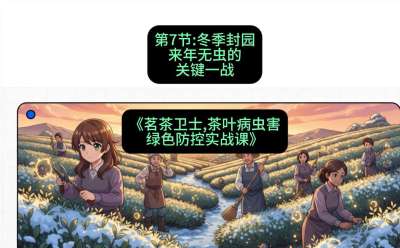 第07节：冬季封园&mdash;&mdash;来年无虫的关键一战，课程：《茗茶卫士&mdash;&mdash;茶叶病虫害绿色防控实战课》#识农AI