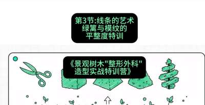 第03节：线条的艺术&mdash;&mdash;绿篱与模纹的平整度特训，课程：《景观树木&ldquo;整形外科&rdquo;造型实战特训营》#识农AI